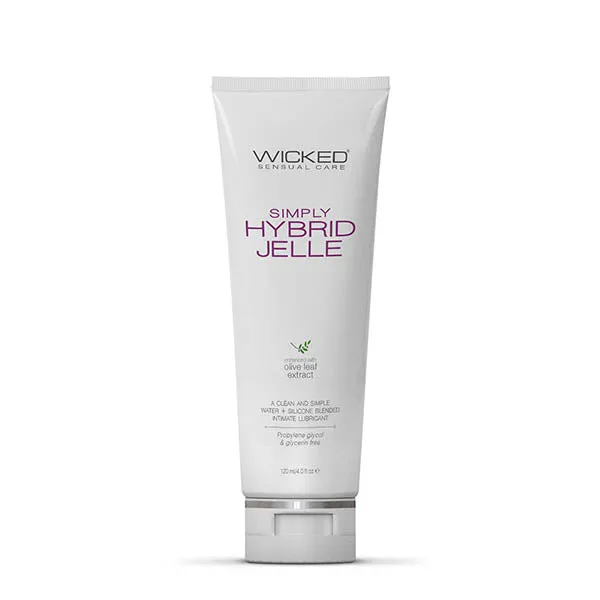 Anal | Wicked Simply Hybrid Jelle - Water & Silicone Blended Anal Lubricant - 120 ml Bottle - Wicked Anal | Wicked Simply Hybrid Jelle - Water & Silicone Blended Anal Lubricant - 120 ml Bottle - Wicked