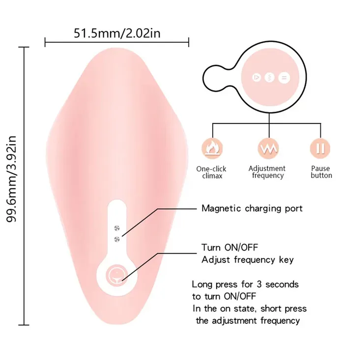 Bebuzzed Daisy Wearable Panty Vibrator Remote Controlled USB Rechargeable Pink | BeBuZZed Vibrators