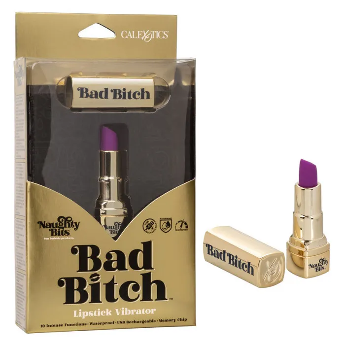 CalExotics Female Sex Toys Naughty Bits Bad Bitch Lipstick Vibrator