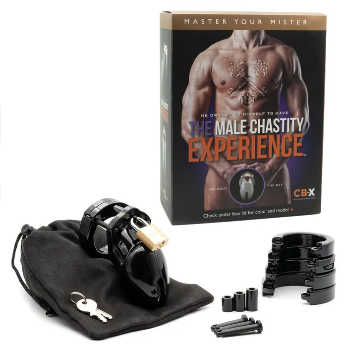 Cbx Male Sex Toys CB6000S Chastity Cock Cage Kit Black