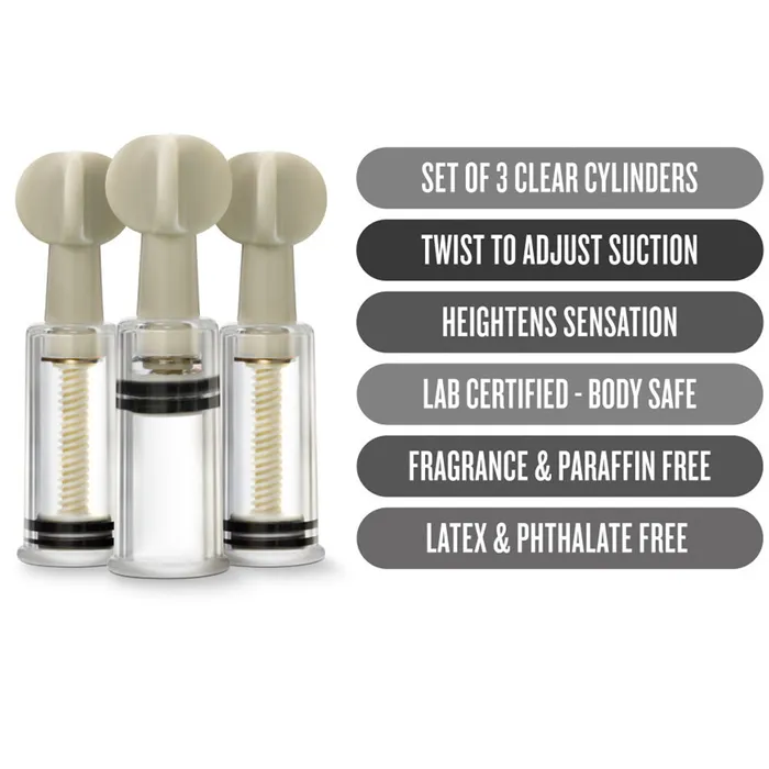 Couples | Blush Novelties Temptasia Clit & Nipple Twist Suckers BDSM Fetish Pumps Couples Sex Toy