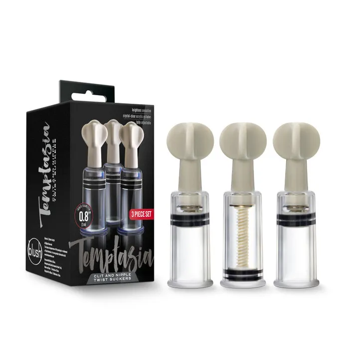 Couples | Blush Novelties Temptasia Clit & Nipple Twist Suckers BDSM Fetish Pumps Couples Sex Toy