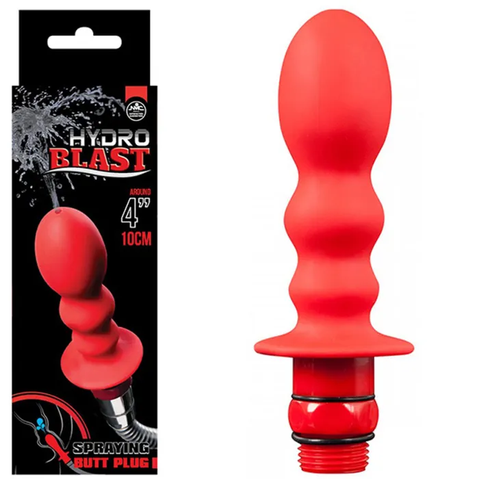 Excellent Power Anal Hydro Blast 4 Silicone Douche Red