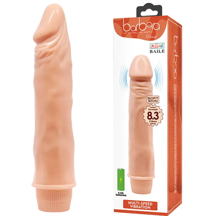 Female Sex Toys Baile Dwarf 83 Realistic Veined Vibrating Dildo Baile