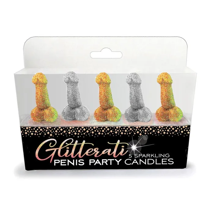 Glitterati Penis Party Candles Novelty Candles 5 Pack Little Genie Male Sex Toys