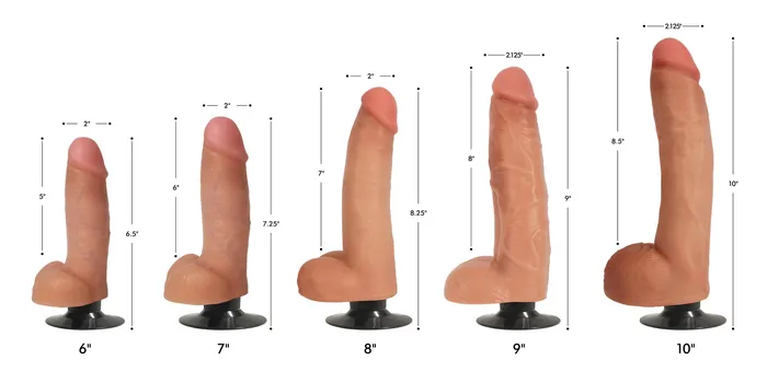 Jock Light Bareskin Vibrating Dildo with Balls - 10 Inch | Jock Dildos