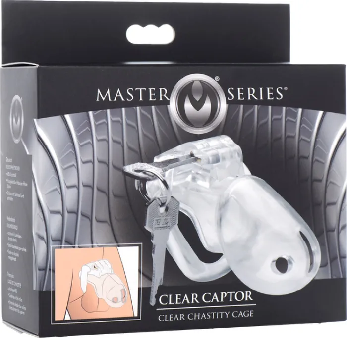 Male Sex Toys | Clear Captor Chastity Cage - Large - Xr Brands