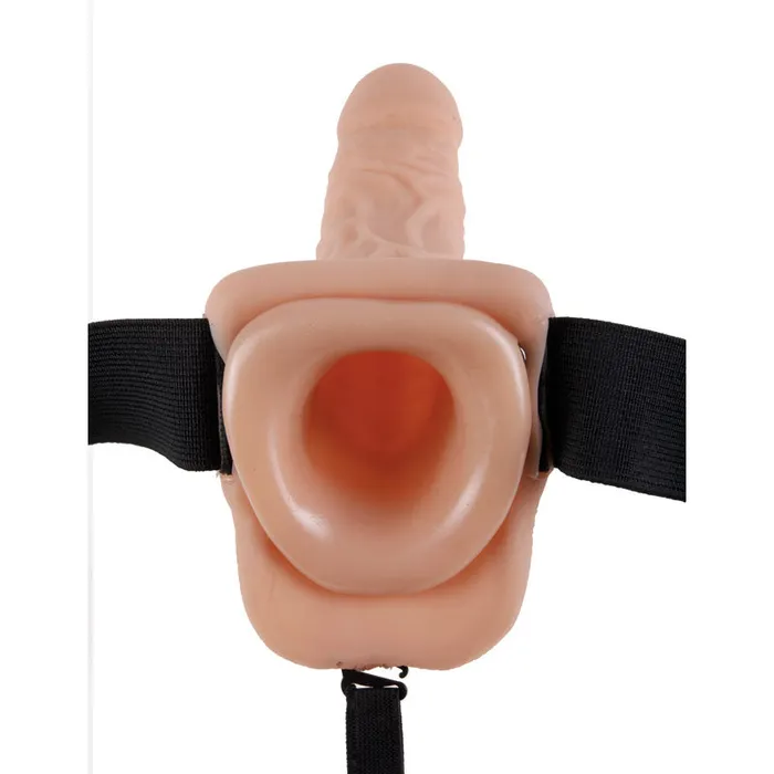 Pipedream Fetish Fantasy Series 7'' Hollow Strap-On With Balls - Flesh 17.8 cm (7'') Hollow Strap-On | Female Sex Toys