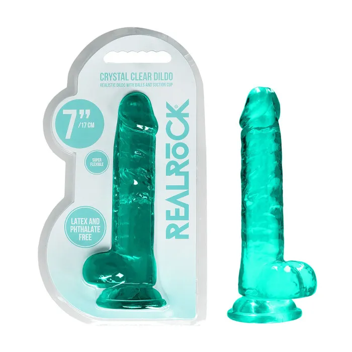 RealRock 7 Realistic Dildo With Balls Shots Toys Female Sex Toys