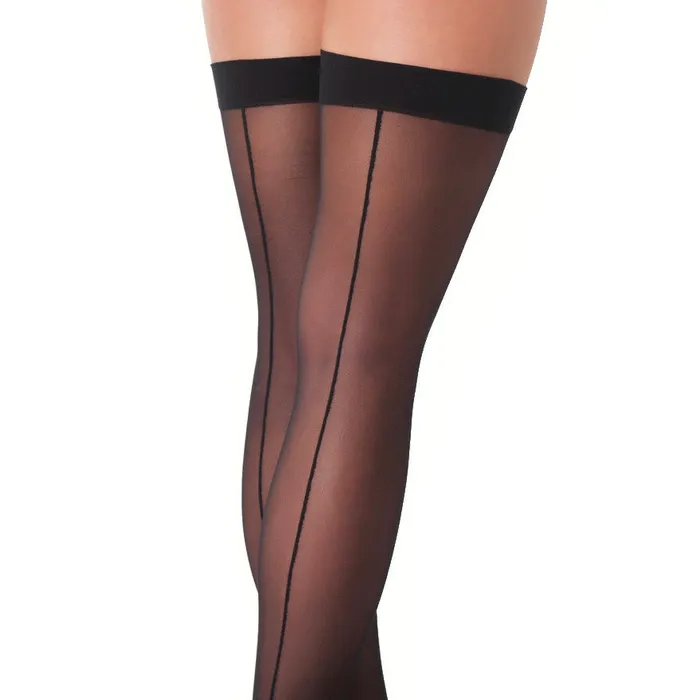 Rimba Anal Black Sexy Stockings With Seem