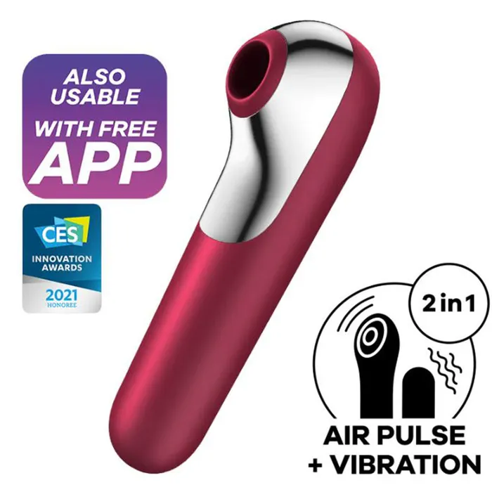 Satisfyer Dual Love Clitoral Stimulator G-Spot Vibrator Sucker APP Control USB | Satisfyer Vibrators