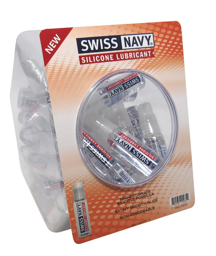 Swiss Navy Silicone 1oz Fishbowl 50ct MD Science Lab Female Sex Toys