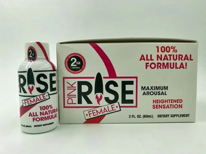 Vibrators Cousins Group Pink Rise Shot 12 Liquid Bottle Female Sexual Enhancement Display 2 Fl Oz