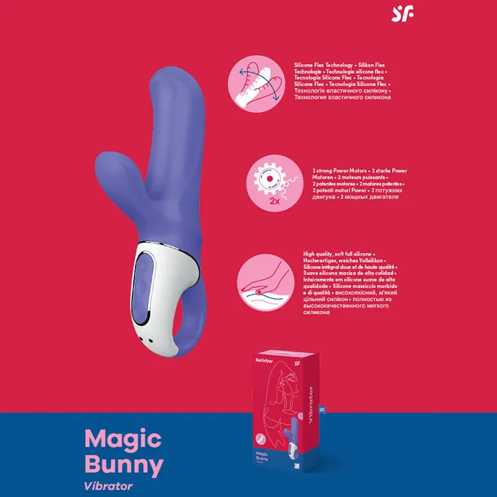 Vibrators | Satisfyer Satisfyer Vibes - Magic Bunny - Purple USB Rechargeable Rabbit Vibrator