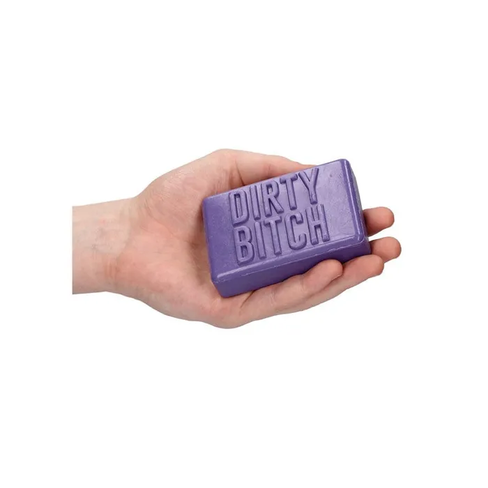 Vibrators | Shots Toys S-LINE Soap Bar - Dirty Bitch - Purple Novelty Soap