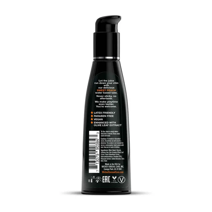 W Aqua Sweet Peach 120ml | Wicked Vibrators