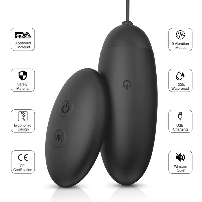 Waterproof Wireless Control Love Egg - 9 Modes | sexense Vibrators