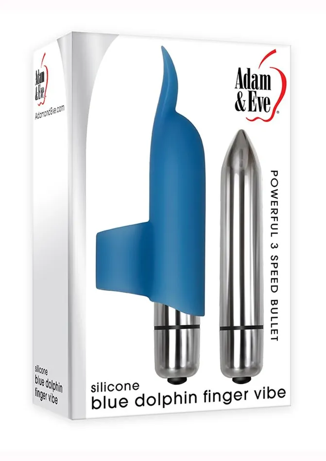 Adam and Eve Female Sex Toys | Adam and Eve Silicone Blue Dolphin Finger Vibrator Adam and Eve Female Sex Toys | Adam and Eve Silicone Blue Dolphin Finger Vibrator