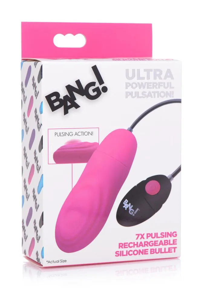 Bang! 7x Pulsing Rechargeable Silicone Bullet Vibrator | BANG! Female Sex Toys