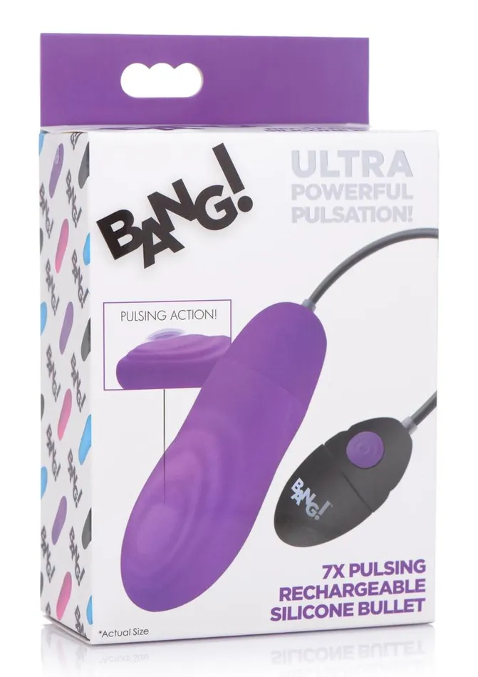 Bang! 7x Pulsing Rechargeable Silicone Bullet Vibrator | BANG! Female Sex Toys