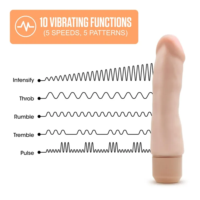 Blush Dr. Skin Silicone – Dr. Steve - 7 Inch Vibrating Dildo | Dildos