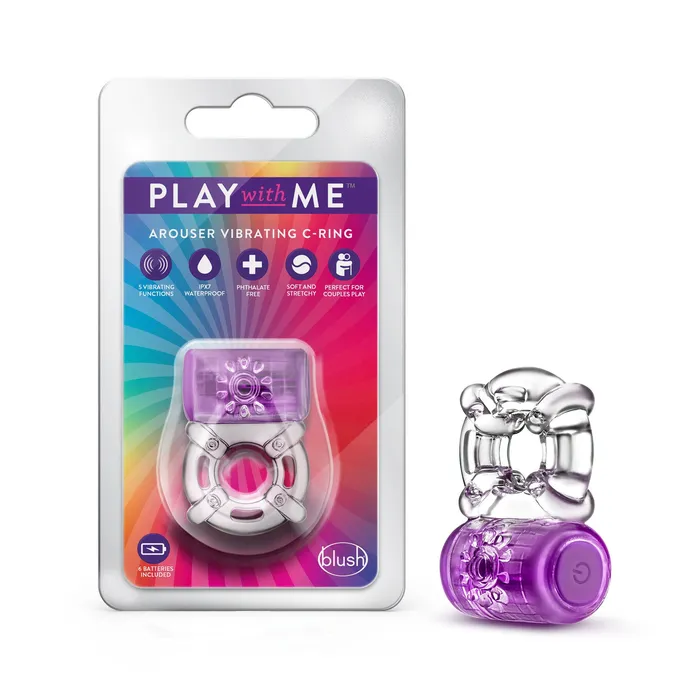 Blush Play With Me - One Night Stand Vibrating C-Ring | Couples