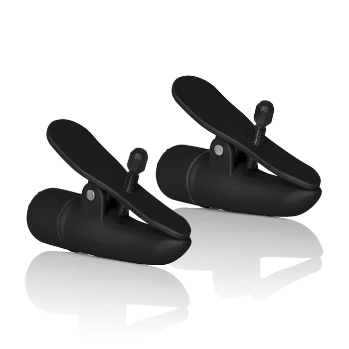 Couples | CalExotics Nipple Play Nipplettes Vibrating Nipple Clamps - Black Couples | CalExotics Nipple Play Nipplettes Vibrating Nipple Clamps - Black