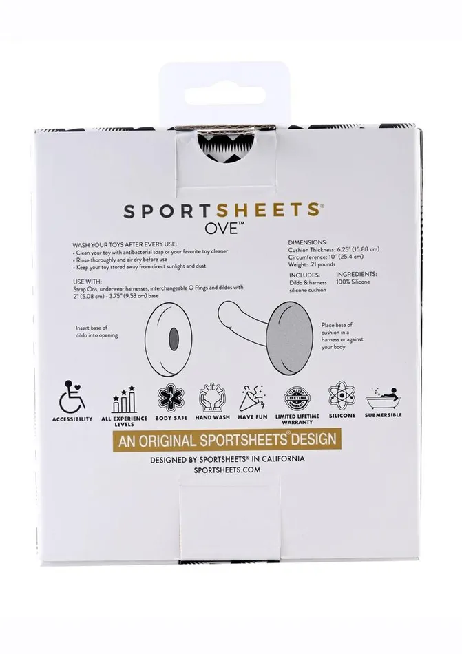 Female Sex Toys | Sportsheets Ove Dildo and Harness Silicone Cushion