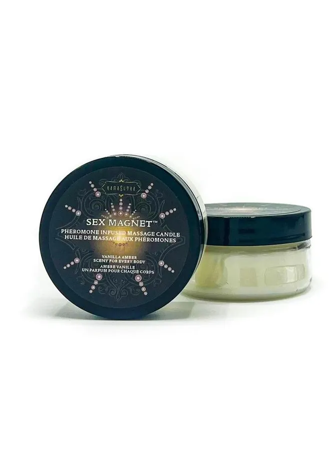 Kama Sutra Kama Sutra Sex Magnet Pheromone Massage Candle 17oz Vanilla Amber Couples