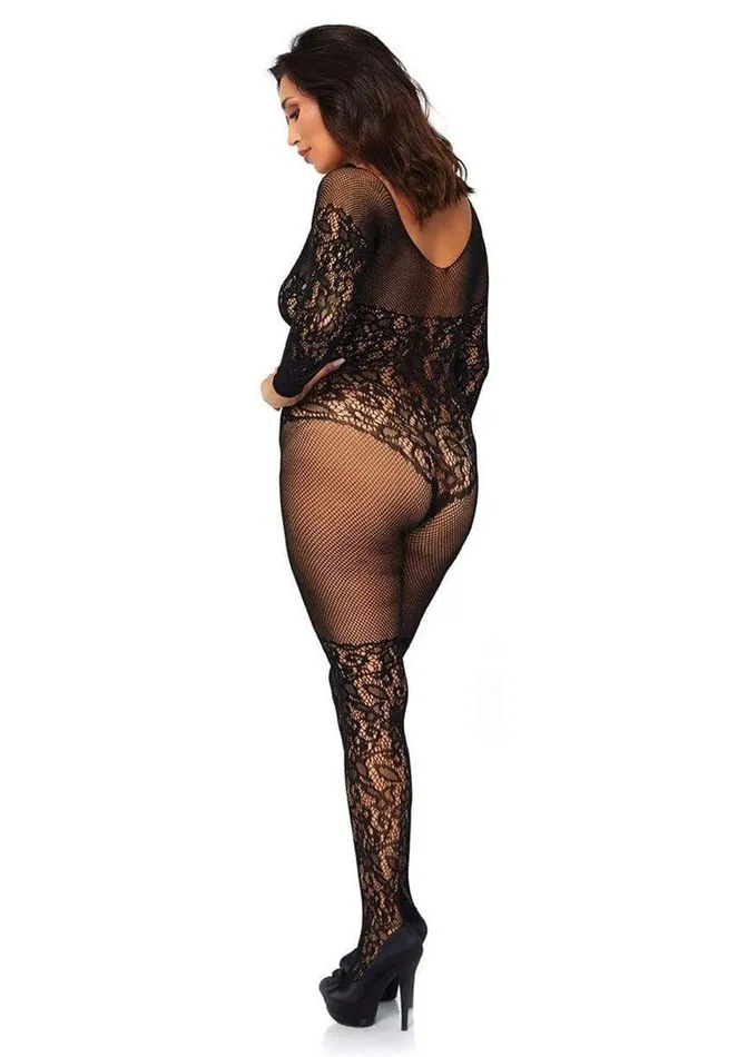 Leg Avenue Vine Lace and Net Long Sleeved Bodystocking | Leg Avenue Bodystockings & Playsuits Leg Avenue Vine Lace and Net Long Sleeved Bodystocking | Leg Avenue Bodystockings & Playsuits