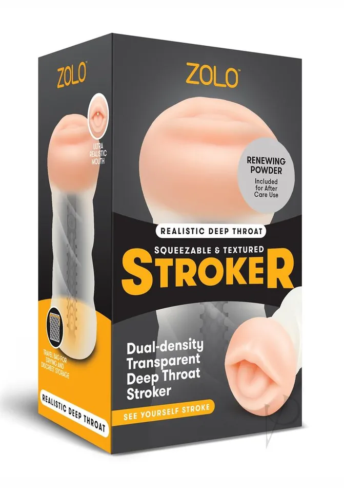 Male Sex Toys Zolo Zolo Male Masturbator Deep Throat Clr