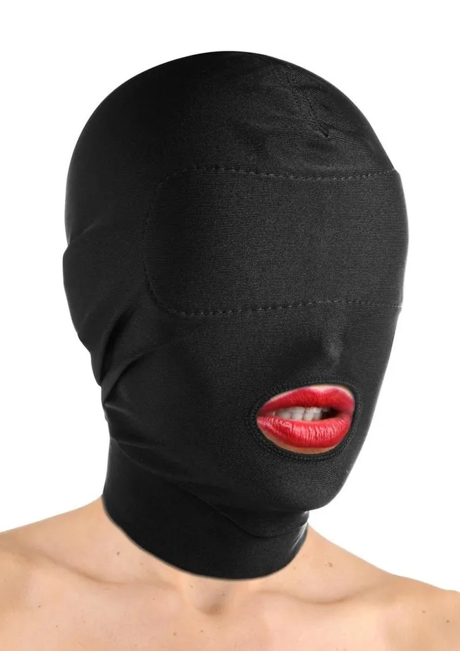 Master Series Disguise Open Mouth Hood with Padded Blindfold | Master Series Male Sex Toys