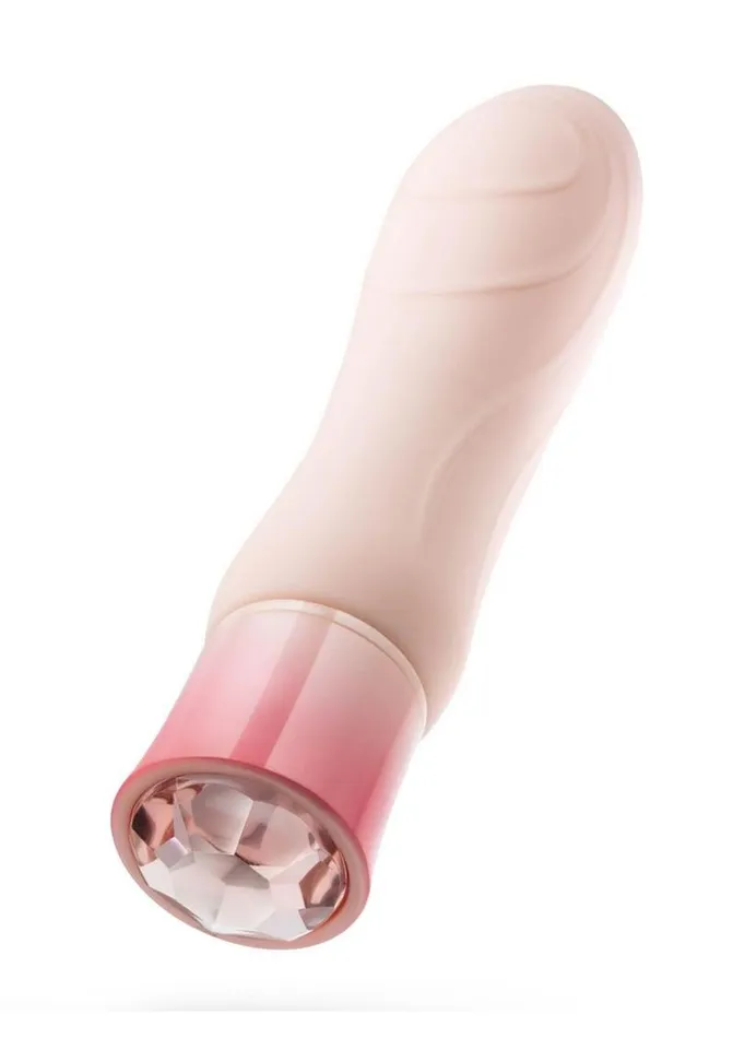 Oh My Gem Elegant Rechargeable Silicone Vibrator - Morganite | Oh My Gem Female Sex Toys