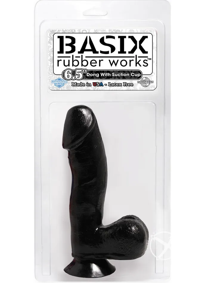 Pipedream Products,inc. Dildos | Basix 6.5 Dong W/Suction Black