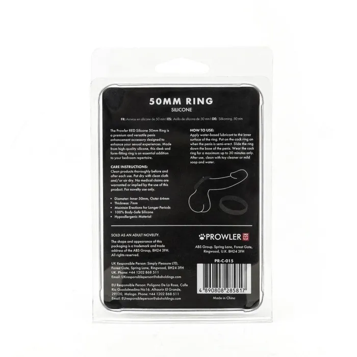 Prowler Male Sex Toys | Prowler Red Silicone 50mm Ring