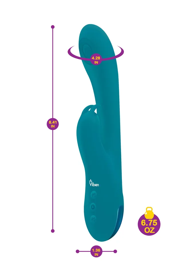 Viben Female Sex Toys | Razzle - Ocean - Rechargeable Thumping G-Spot Rabbit Viben Female Sex Toys | Razzle - Ocean - Rechargeable Thumping G-Spot Rabbit