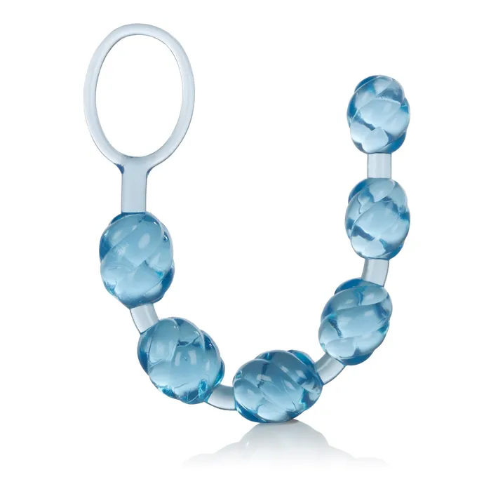 Vibrators | CalExotics Swirl Pleasure Beads - Blue