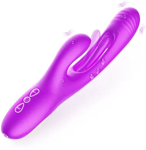 Aimitoy Vibrators | 14 Thrusting & Licking Rabbit Vibator Lvor Red