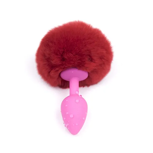 Anal | Rabbit Tail Butt Plug_ Black&Metal - Aimitoy