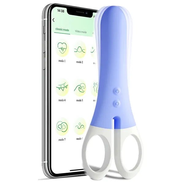 APP Controlled Vibrating Scissors Vibrator Red | Aimitoy Vibrators