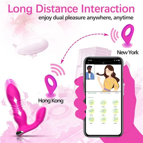 App＆Remote Control Thrusting Vibrator Thrusting Nancee Green | Aimitoy Vibrators