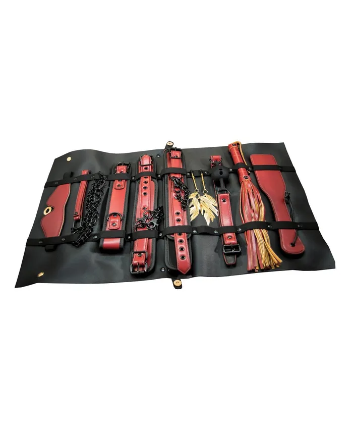 Nasstoys Couples | The Ultimate Fantasy Travel Briefcase Restraint & Bondage Play Kit - Burgundy