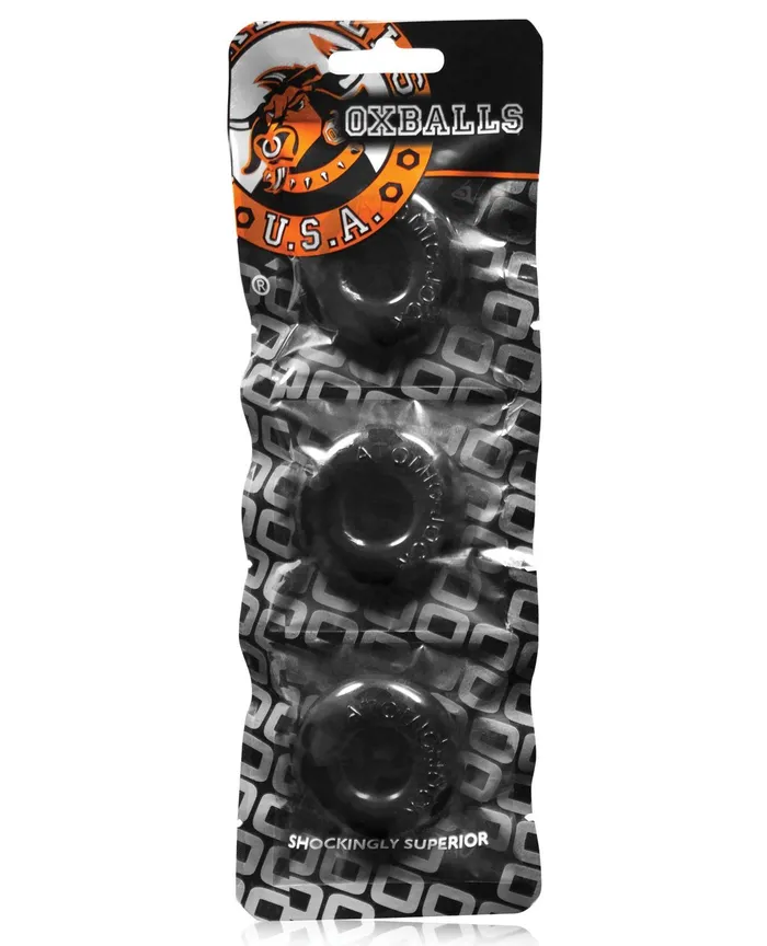 Oxballs Anal | Oxballs Ringer Donut 1 - Black Pack of 3
